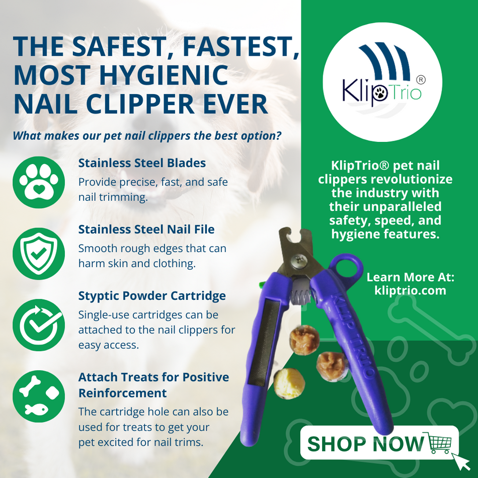 KlipTrio The First Ever 3in1 Pet Nail Clipper Klip Trio